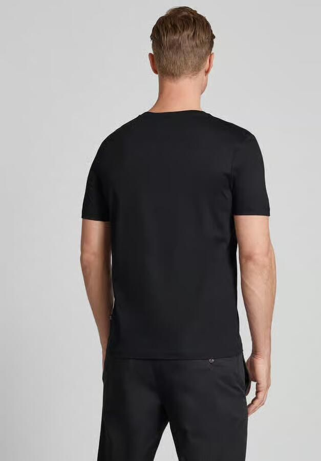JOOP! COLLECTION T-shirt met geribde ronde hals model 'Cosmo'