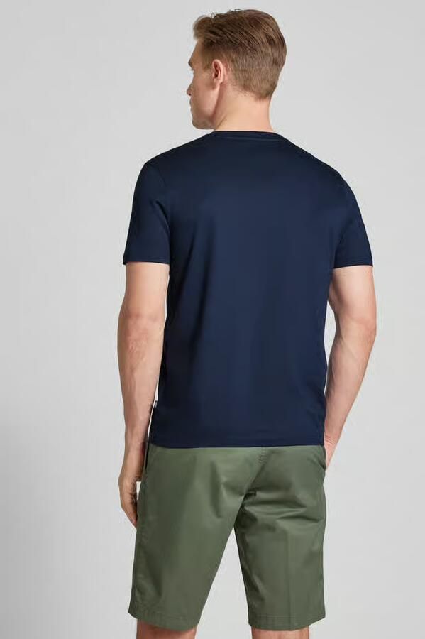 JOOP! COLLECTION T-shirt met geribde ronde hals model 'Cosmo'