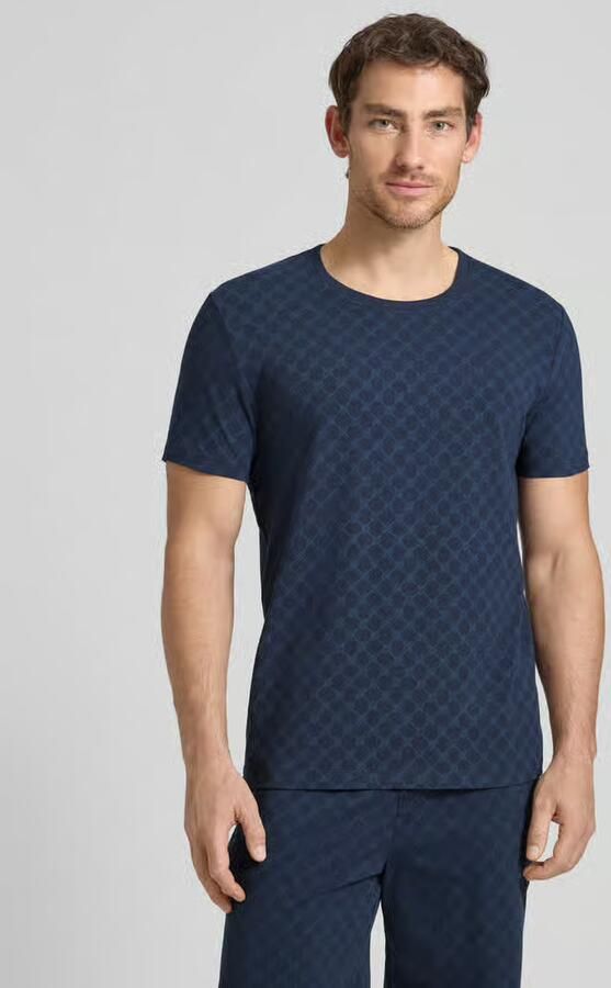 Joop! T-shirt Leisure met korenbloem-alloverprint regular fit korte mouwen - Foto 2