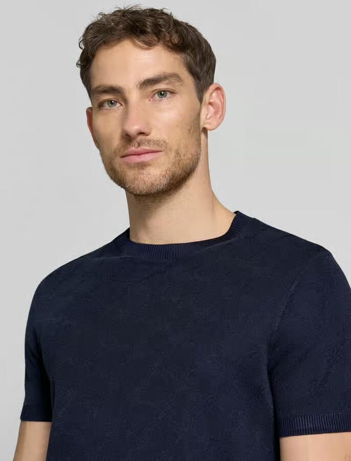 JOOP! COLLECTION T-shirt met viscose en ronde hals model 'Ravao'