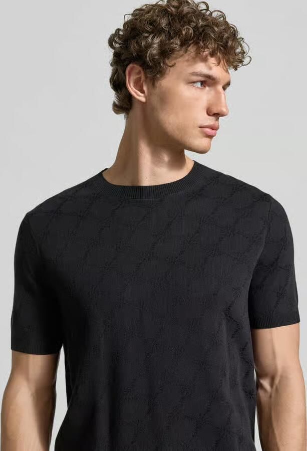 JOOP! COLLECTION T-shirt met viscose en ronde hals model 'Ravao'