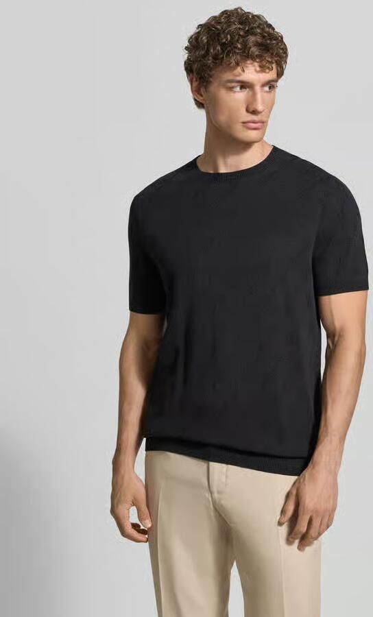 JOOP! COLLECTION T-shirt met viscose en ronde hals model 'Ravao' - Foto 4