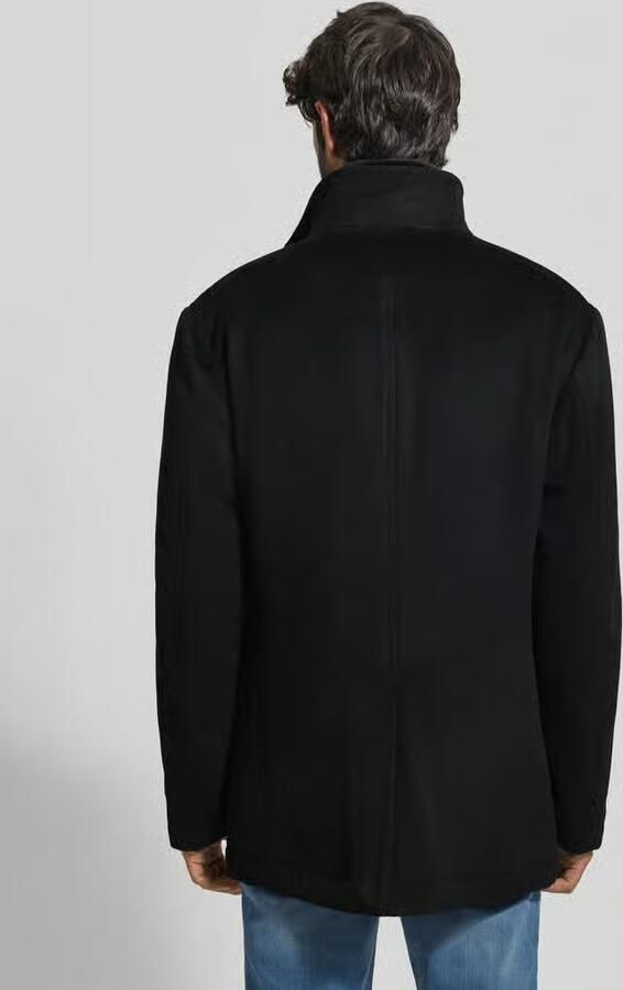 JOOP! COLLECTION Wollen jack met opstaande kraag en klepzakken model 'Gary'