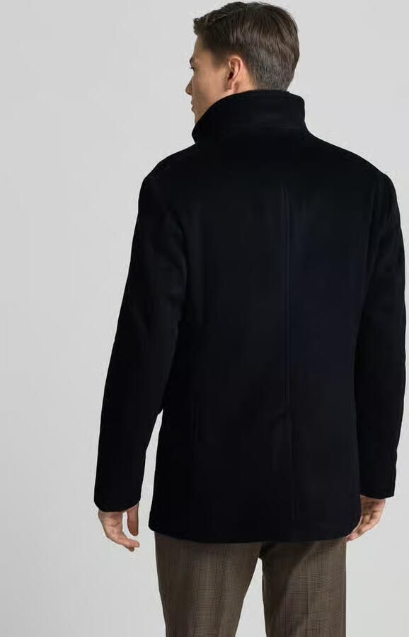 JOOP! COLLECTION Wollen jack met opstaande kraag en klepzakken model 'Gary'
