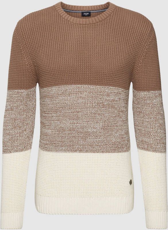JOOP! JEANS Gebreide pullover met colour-blocking-design