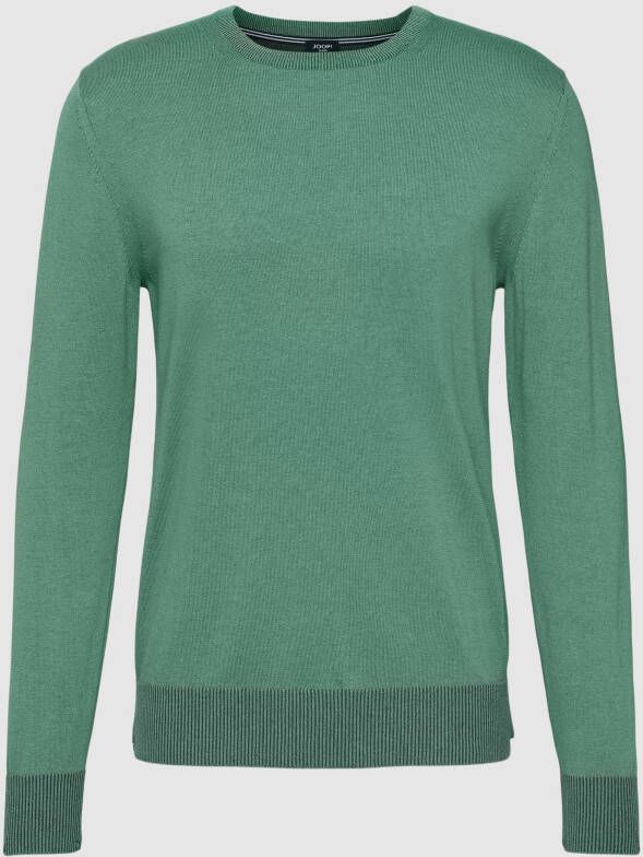 Joop Jeans Trui met ronde hals Barlo met ribboord (1-delig)