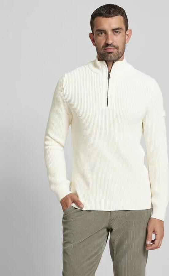 JOOP! JEANS Gebreide pullover met schipperskraag - Foto 2
