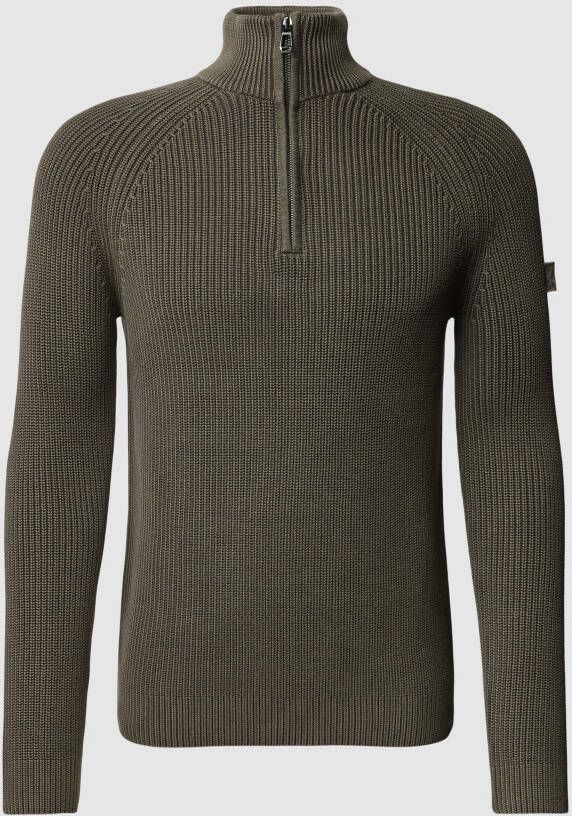 JOOP! JEANS Gebreide pullover met schipperskraag model 'Henricus'