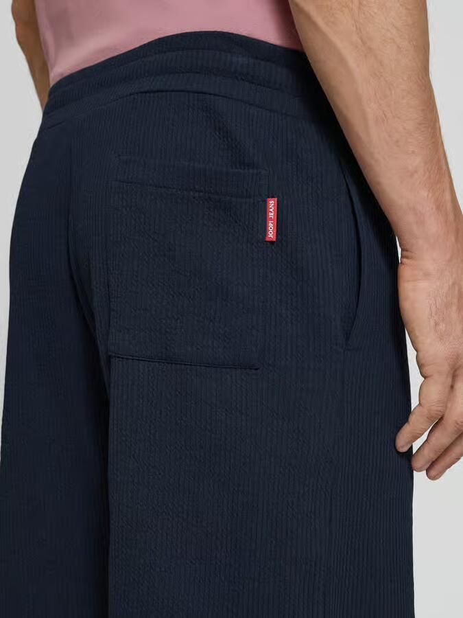 JOOP! JEANS Regular fit korte broek met structuurmotief model 'Ediiz'