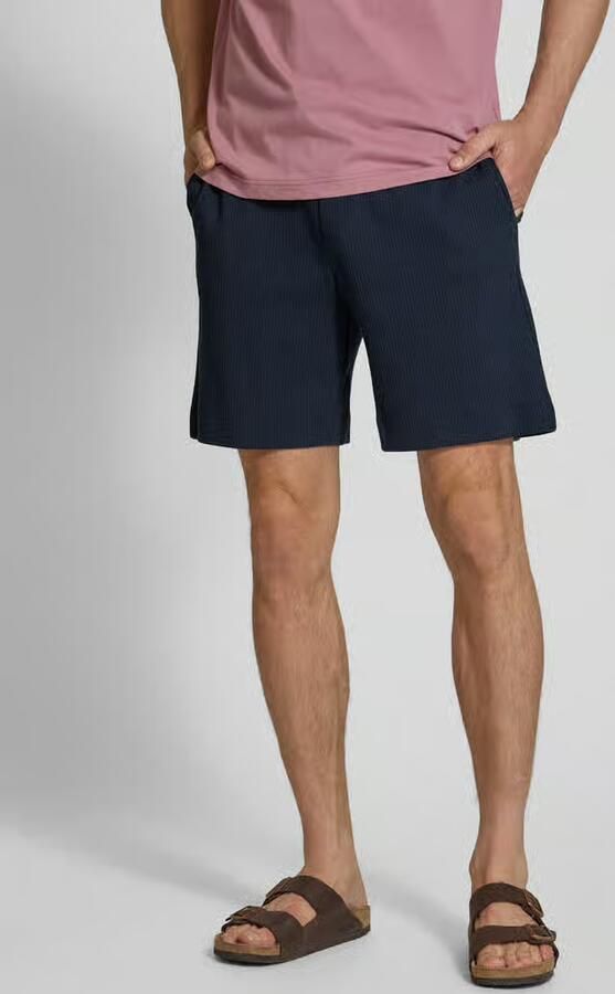 JOOP! JEANS Regular fit korte broek met structuurmotief model 'Ediiz' - Foto 3