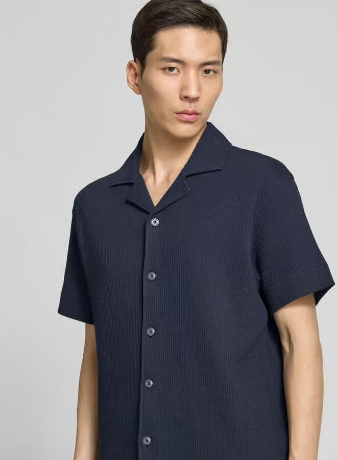 JOOP! JEANS Regular fit vrijetijdsoverhemd met resortkraag model 'Esdras'