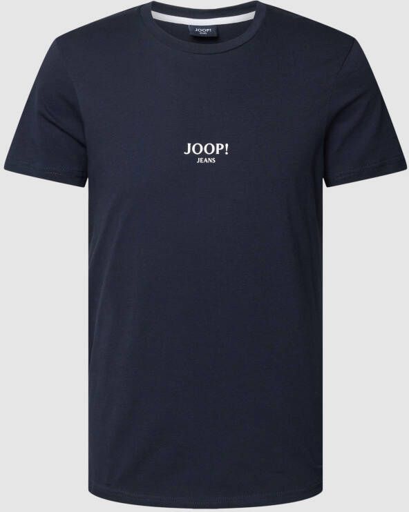 JOOP! JEANS T-shirt met labelprint model 'Alexis'