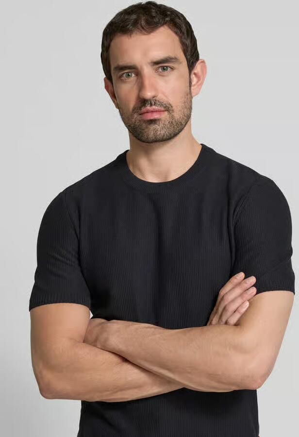 JOOP! JEANS T-shirt met ribboorden model 'Simoro'