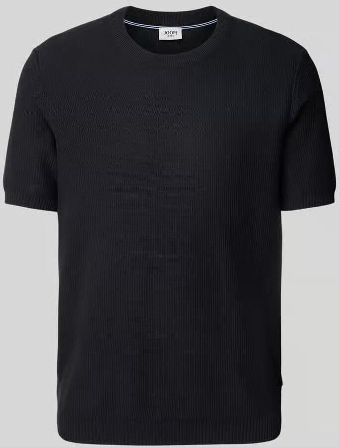 JOOP! JEANS T-shirt met ribboorden model 'Simoro' - Foto 2