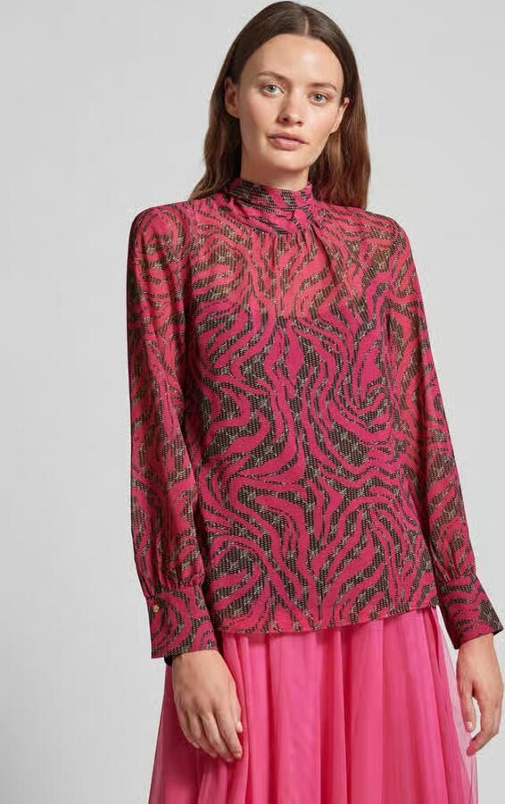 Joop! Blouse met opstaande kraag - Foto 4