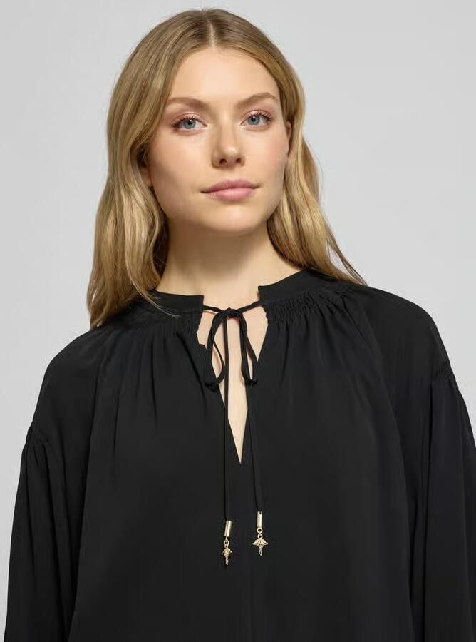 Joop! Blouseshirt met plooien model 'Brigida' - Foto 2