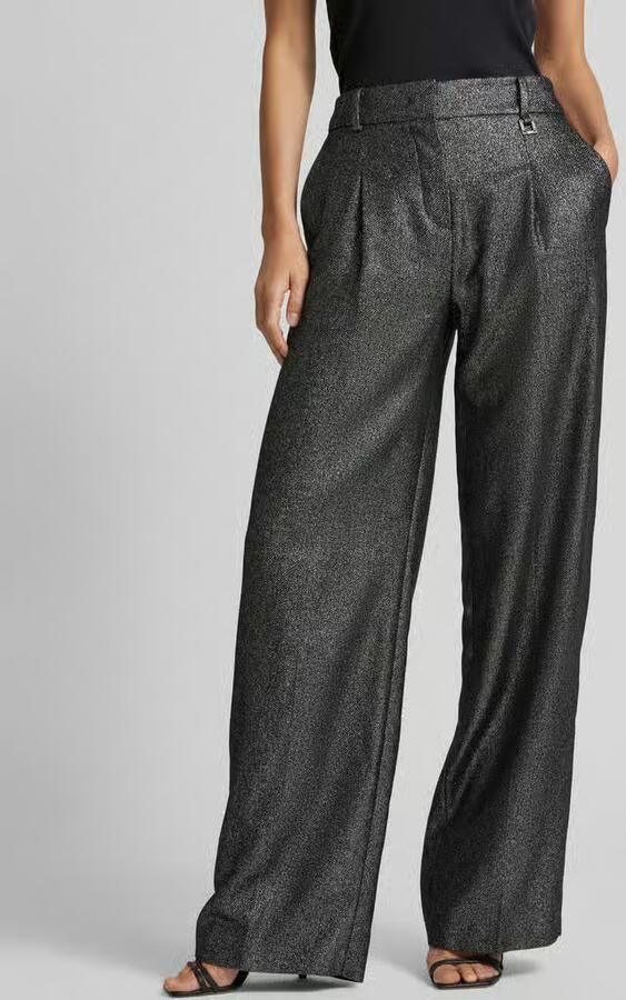 Joop! Broek in metallic look met wijde pijpen - Foto 2