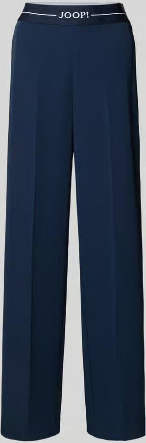 Joop! Broek met elastische band en labeldetail