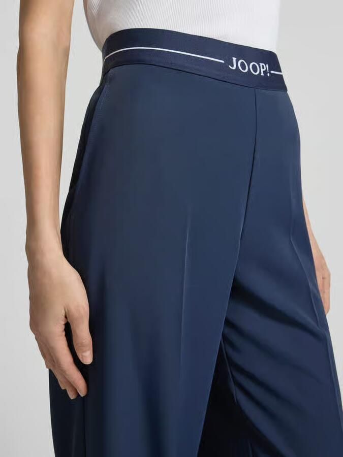 Joop! Broek met elastische band en Labeldetail