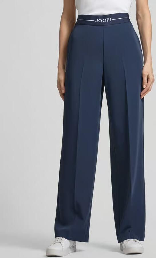 Joop! Broek met elastische band en Labeldetail - Foto 2