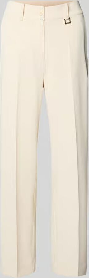 Joop! Broek met elastische band en persplooien model 'Philomena'