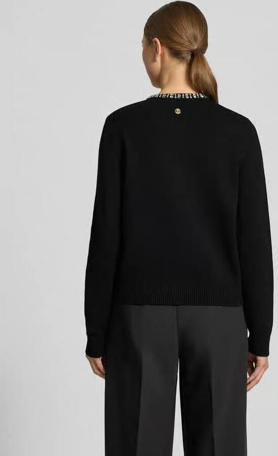 Joop! Cardigan met siersteentjes van mix van viscose en kasjmier model 'Kosta' - Foto 4