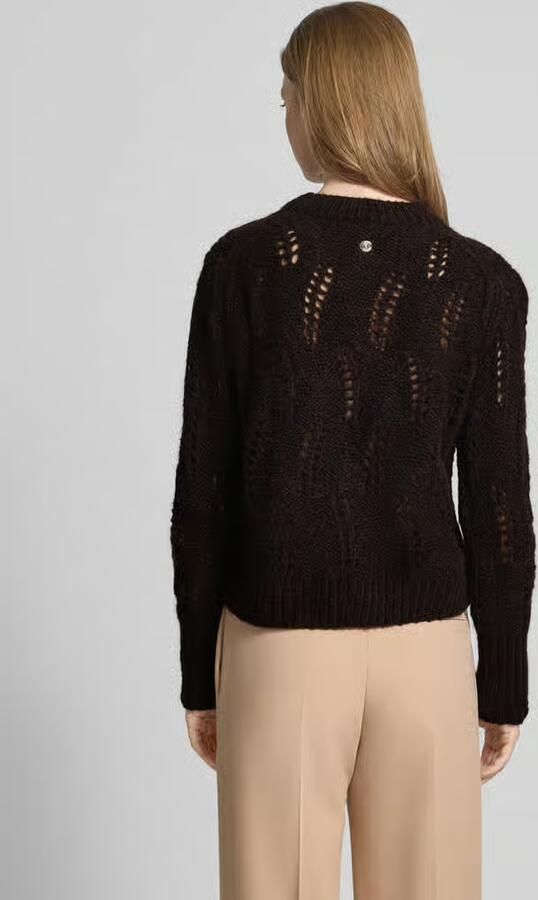 Joop! Gebreide pullover met alpaca en ronde hals