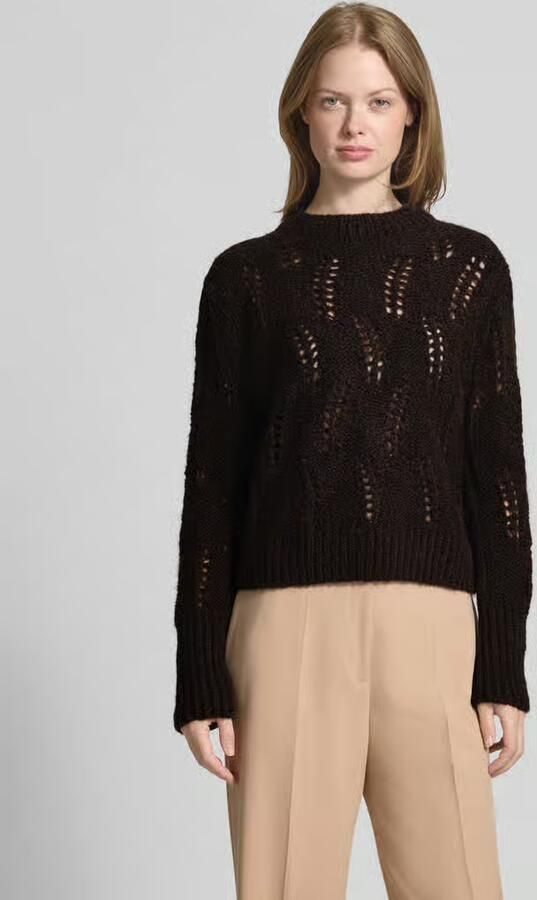 Joop! Gebreide pullover met alpaca en ronde hals - Foto 2