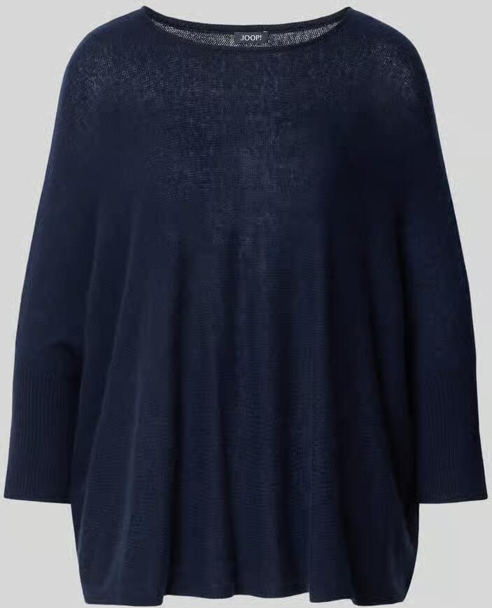 Joop! Gebreide pullover van kasjmier met 3 4-mouwen