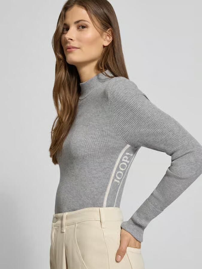 Joop! Gebreide pullover van viscosemix met opstaande kraag model 'Miran' - Foto 2