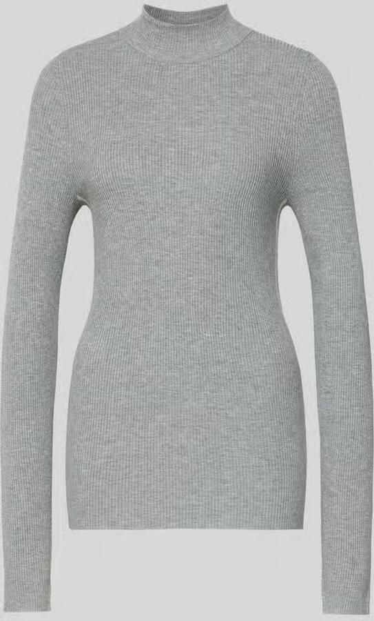 Joop! Gebreide pullover van viscosemix met opstaande kraag model 'Miran'
