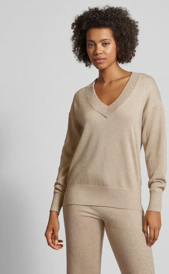 Joop! Gouden glinsterende dames trui Beige Dames - Foto 4