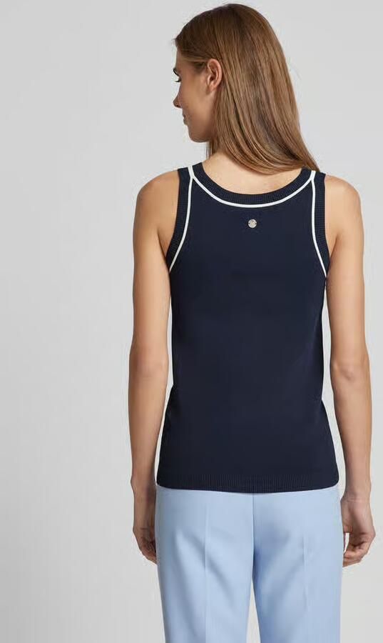 Joop! Gebreide top met ribboorden model 'Kadi'