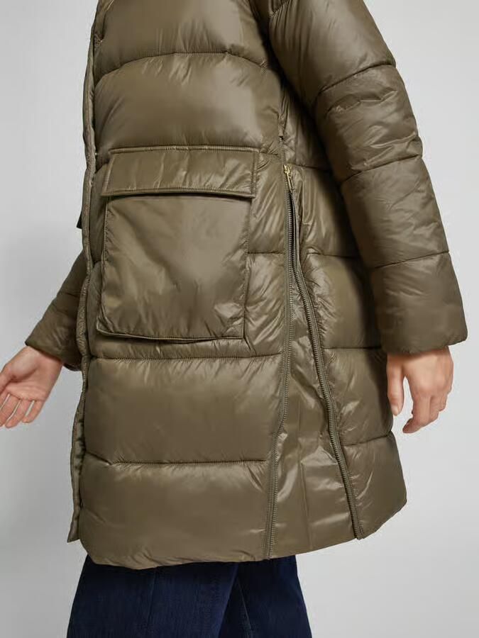 Joop! Lange dameshoodie met zijdelingse splitten Green Dames