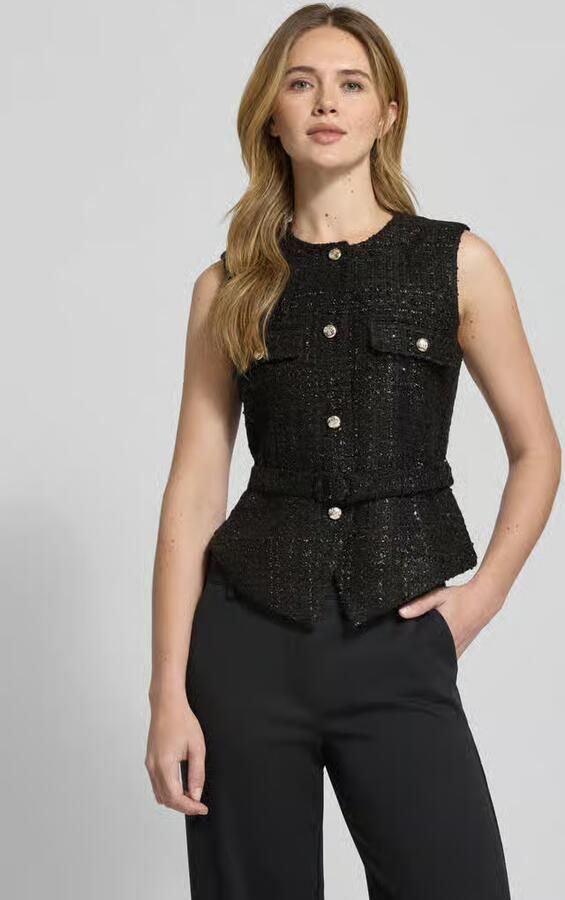 Joop! Gilet in bouclélook met riem model 'Viola' - Foto 2