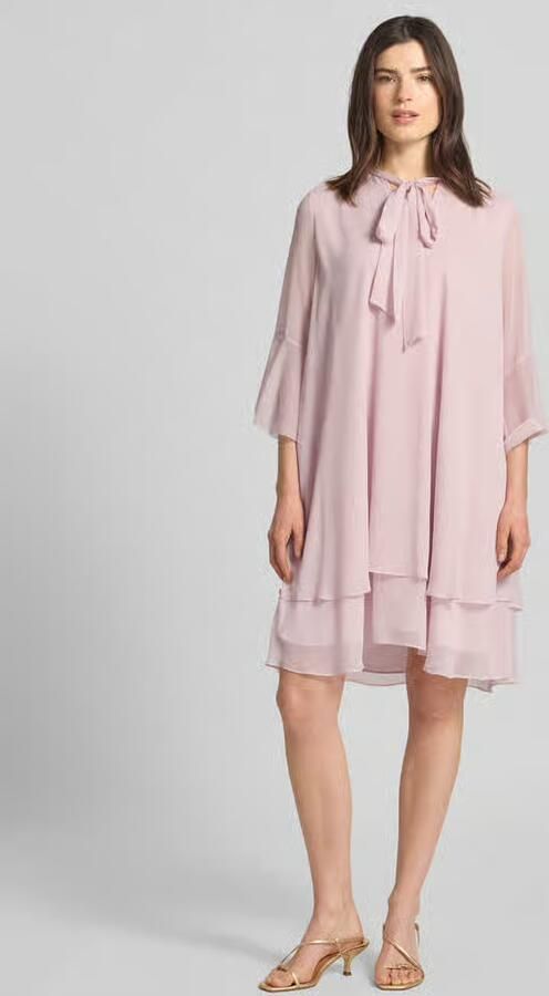 Joop! Knie-lang jurk met strikdetail model 'Denia' - Foto 3