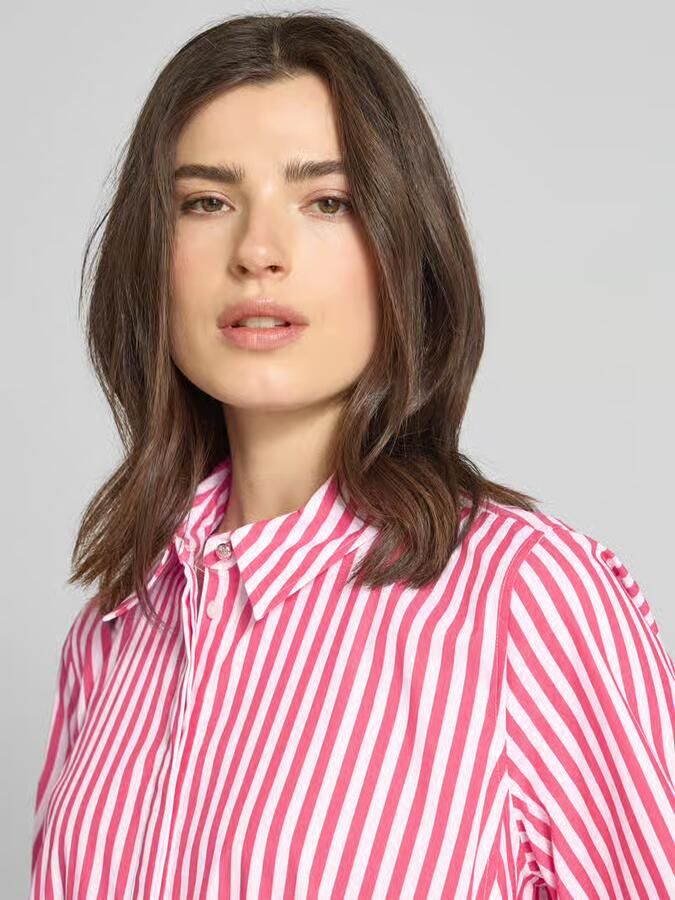 Joop! Knie-lange jurk met kentkraag model 'Doresa'