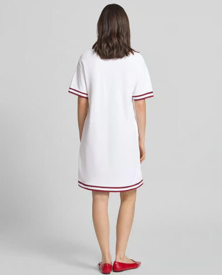 Joop! Knie-lange polojurk met label-stitching model 'Tasa'