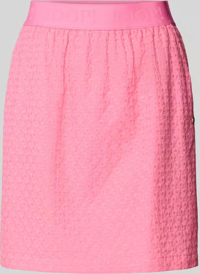 Joop! Knielange rok met structuurmotief model 'Sophia'