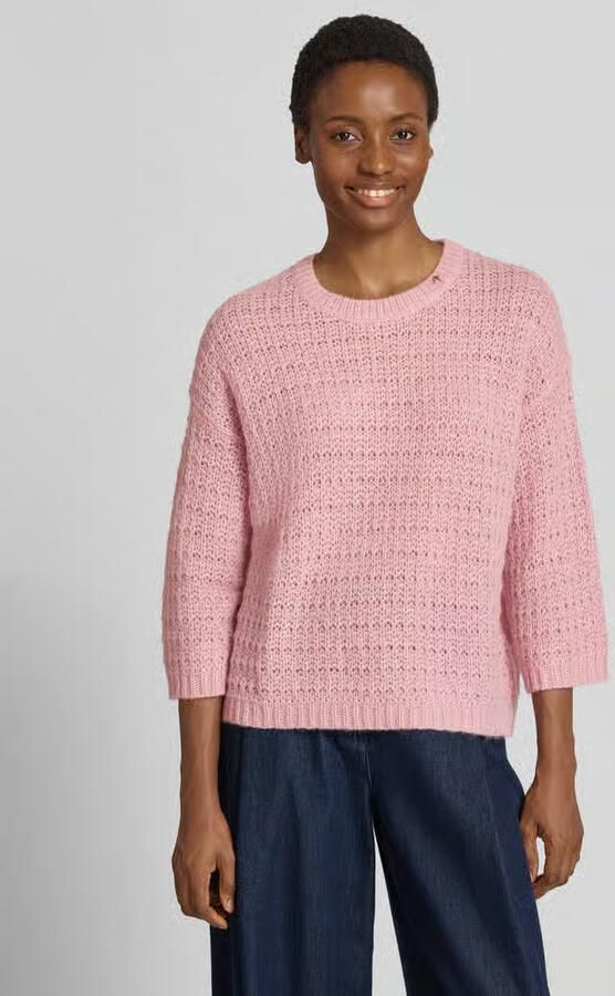 Joop! Loose fit gebreide pullover met alpaca met wol model 'Kasita' - Foto 3