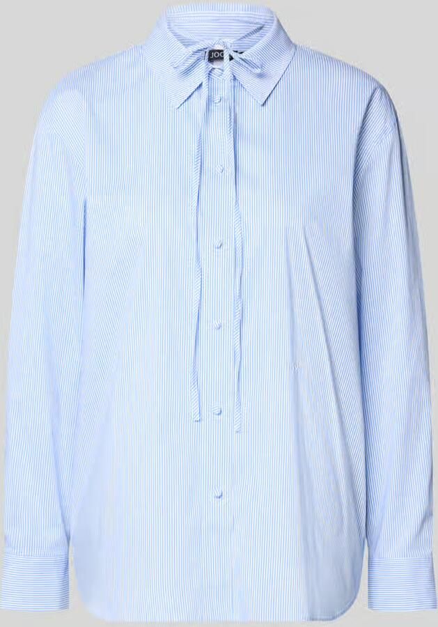 Joop! Loose fit overhemdblouse van viscosemix model 'Beora' - Foto 2