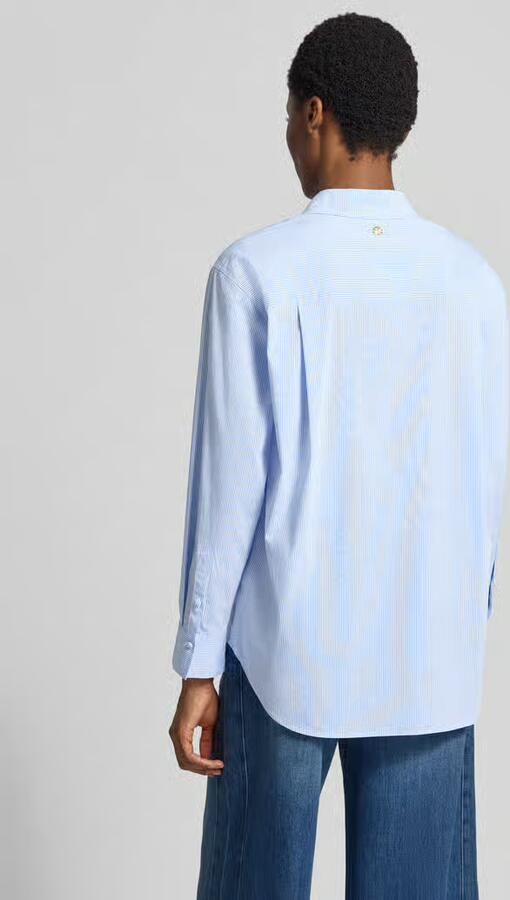 Joop! Loose fit overhemdblouse van viscosemix model 'Beora' - Foto 3