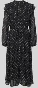 Joop! Midi-jurk in all-over look met Strikceintuur