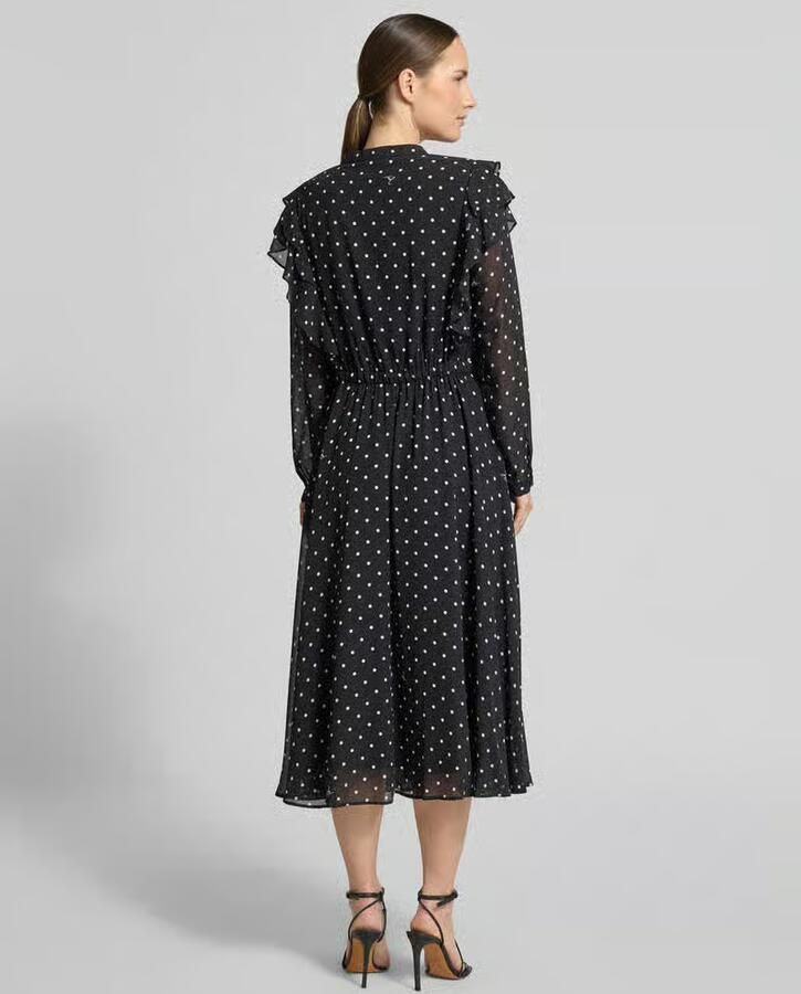 Joop! Midi-jurk in all-over look met Strikceintuur - Foto 2