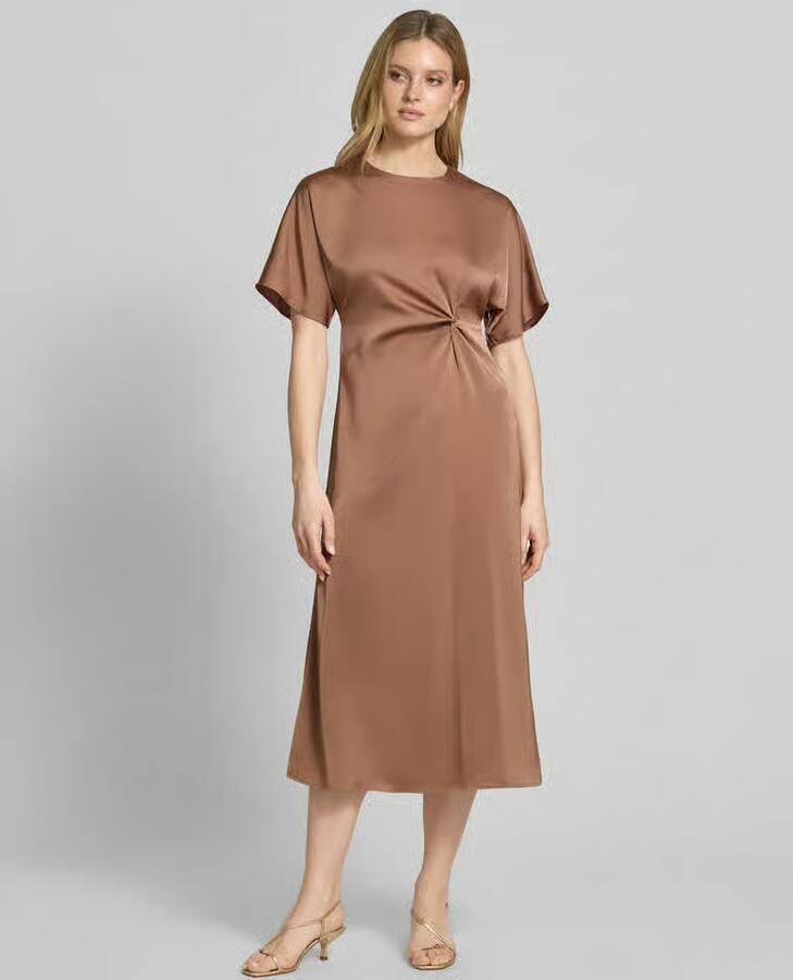Joop! midi-jurk met knoopdetail model 'Dela' - Foto 2
