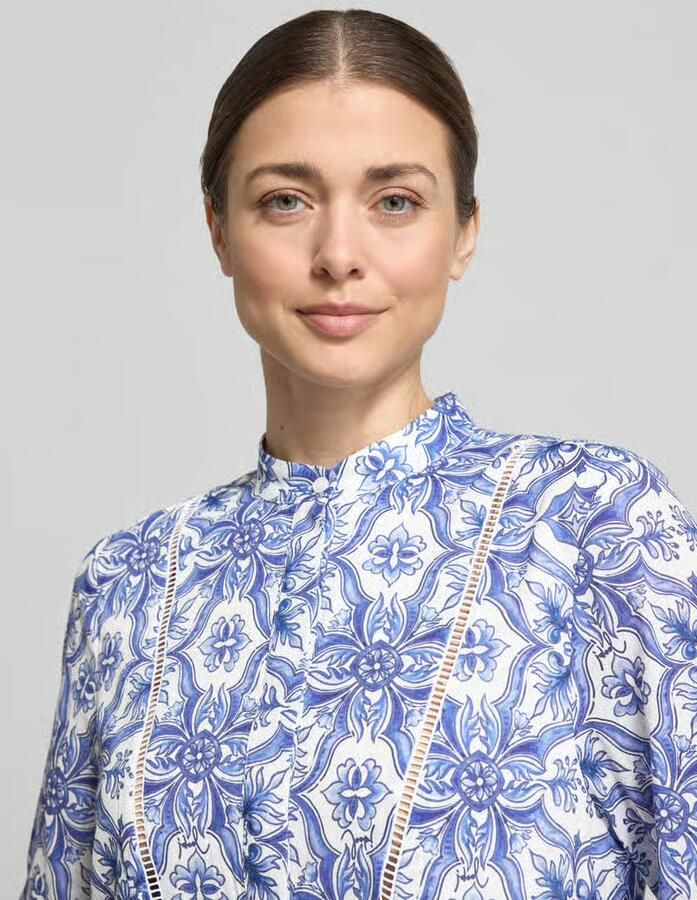 Joop! midi-jurk met verdekte knoopsluiting model 'Desa'
