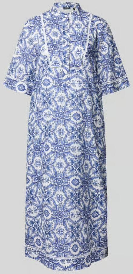 Joop! midi-jurk met verdekte knoopsluiting model 'Desa' - Foto 2