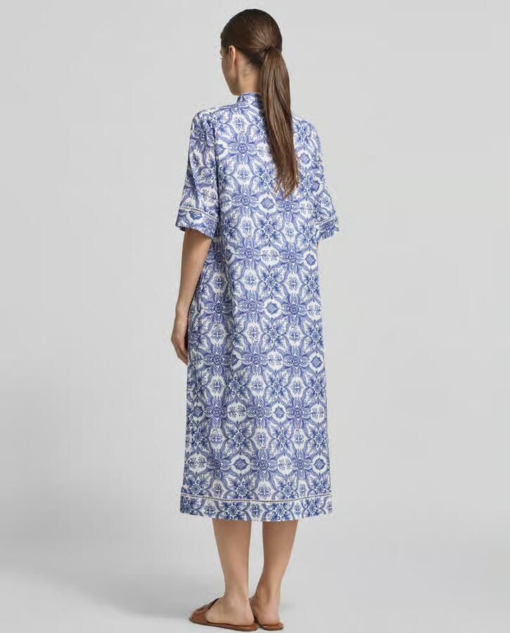 Joop! midi-jurk met verdekte knoopsluiting model 'Desa'