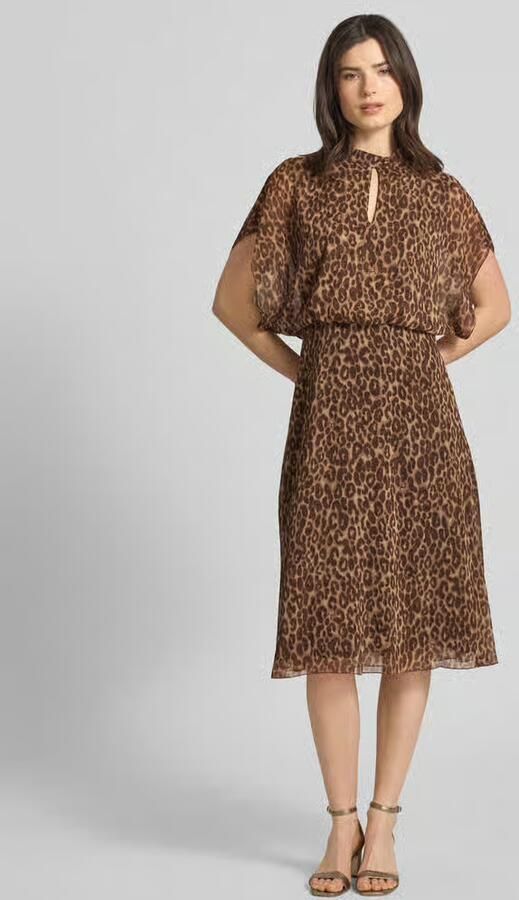 Joop! Midijurk met opstaande kraag model 'Dalisha' - Foto 3