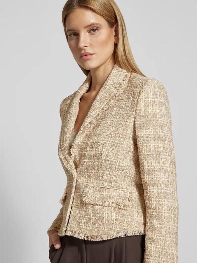 Joop! Regular fit blazer met franjes model 'Julice' - Foto 2